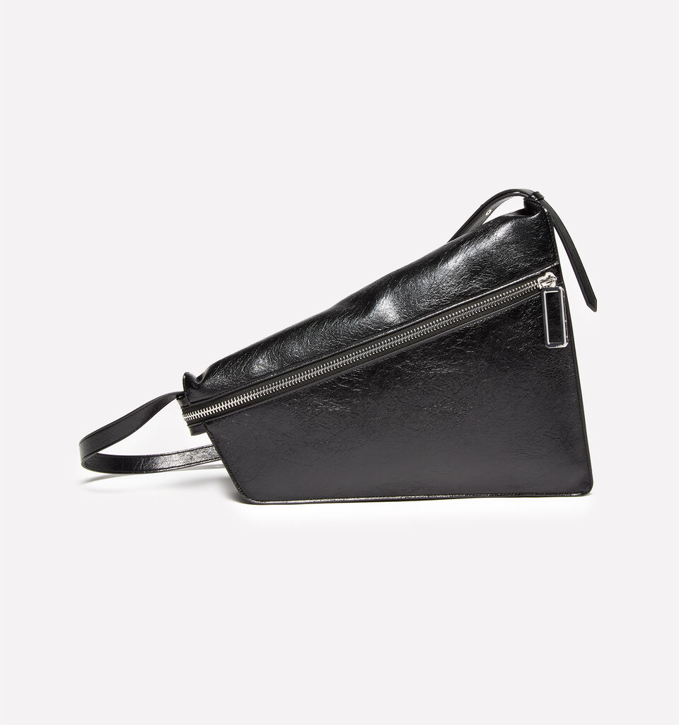 Schwarze asymmetrische Schultertasche - null - Schwarz | Sisley image number 1